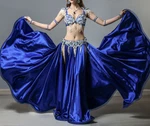 Belly Dance Suit Tassel Diamond Bra Double Split Big Swing Skirt Performance Set. Fixed Price $370.50.