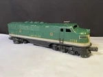 Lionel Postwar Era 2356 Southern Non-powered F3 Diesel Untested. Fixed Price $210.00.