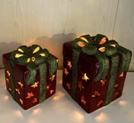 Valerie Parr Hill Lighted Red Christmas Present Gift Box Holiday Home Decor Qvc. Fixed Price $49.99.