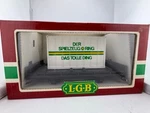 Lgb Flat Car 4003SR Black Scale Removable Container Spielzeug Ring. Fixed Price $69.00.
