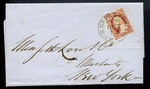 Usa 1850S Scott #11A Express Mail Boston Fls W/ Contents. Fixed Price $60.00.