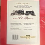 Bachmann Narrow Gauge 4-6-0 Steam Locomotive D&rgw #170 Flying Grande Large Sca. Fixed Price $399.00.