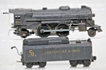 Lionel Locomotive #8142 W/ Chesapeake & Ohio Tender Ex-runs Lights 1:48. Fixed Price $124.15.