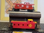 SET/2 Steel Caboose Atsf 7240, 3851 Hook/horn Cplrs (122315). Fixed Price $9.34.