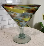 1 Beautiful Hand Blown Martini Glass - Jose Cuervo Tequila Cocktail 6. Fixed Price $10.50.
