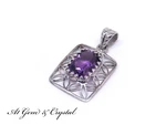 A1 - Beautiful Hand Made Natural Amethyst Gemstone Pendant Sterling Silver. Fixed Price $1000.00.