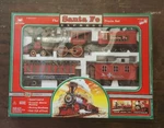 New Bright Industrial Toys Santa Fe Express Train Set W/ Sound Lights Vtg Nib. Fixed Price $109.99.
