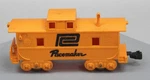 Marx Caboose Pacemaker Pc Penn Central 4-WHEEL Plastic Orange Made In Usa. Fixed Price $9.95.
