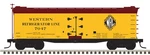 Atlas Scale 40' Rebuilt Wood Reefer (2-RAIL) Western Refrigerator Lines #7047. Fixed Price $88.99.