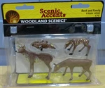 Woodland Scenics #A2543 G Scale Buck & Family With Broken Antler. Fixed Price $19.99.