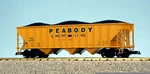 Usa Trains G Scale 14019 70 Ton 3 Bay Coal Hopper Peabody - Yellow. Fixed Price $149.99.