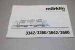 M Rklin Operating Instructions 3342/3360/3642/3660 Elok Series 111 Gauge H0. Fixed Price $5.75.