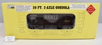 (lot G52) Scale Model Train Aristocraft 20FT Axle Gondola Hershey's. Fixed Price $114.99.