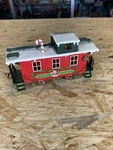 New Bright Happy Holidays Christmas 1986 Musical Bear Family Train Caboose Car. Fixed Price $8.99.