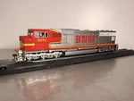 Ho Scale Athearn Genesis SD75M Model Locomotive (silver/red Warbonnet). Fixed Price $162.50.