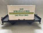 Lgb Der Spielzeug Ring Das Tolle Ding Container Car #4003 Sr. Fixed Price $65.00.