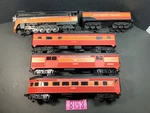 Mth Southern Pacific DAYLIGHT#4449 & 3 Cars 6600,8462,2952,O Gauge. Fixed Price $350.00.