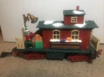 New Bright Holiday Express Train 385 Santa Toy Shop Car Scale. Fixed Price $27.99.