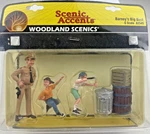 New Woodland Scenics Accents A2545 Figures Barney's Big Bust Scale. Fixed Price $34.99.