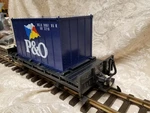 Lgb 4103 P&o Single Shipping Container Car - Scale New W/box. Fixed Price $49.50.