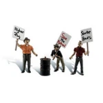 Woodland Scenics A2557 Accents Striking Picketer Figures (set Of 7). Fixed Price $33.29.
