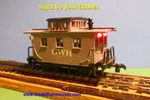 Ho Bobber Caboose Lighting Kit With Track Pickup Wheel Set 33" Plus 4 Leds. Fixed Price $11.50.
