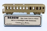 Custom Brass HON3 D&rgw San Juan Cars, Set #2, Alamosa And Baggage. Fixed Price $431.25.