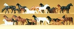 Preiser Scale Model Figure/animals Set Assorted Farm Horses 26-PACK. Fixed Price $40.49.