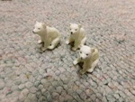 Preiser Scale 1/25 CAT#47523 Polar Bear Cubs X3 For Lgb Circus Zoo Lot. Fixed Price $17.99.