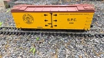 G-scale South Pacific Coast Refrigerator Box Car #206 Aristo-craft. Fixed Price $80.00.