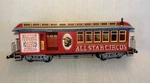 Scale Bachmann Emmett Kelly Jr. All Star Circus Advertising Train Car Lighted. Fixed Price $32.50.