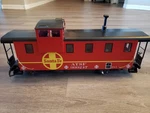 Lgb G-scale Santa Fe Red Caboose Model 43714. Fixed Price $239.00.