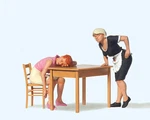 Preiser 45145 1:22.5 Scale Lgb Gauge Sleeping Guest, Waitress - New Mib. Fixed Price $39.99.
