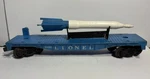 Lionel 3830 Car Flat And Rocket. Fixed Price $29.00.