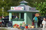 Piko 62117/118/119 Produce/sausage Shop/cheese, Building Kits (g-scale). Fixed Price $309.99.