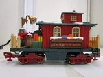 New Bright Holiday Express #384 Santa's Toy Shop Christmas Train Car Scale. Fixed Price $49.99.