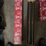 Lgb 10600 Brass Ft 600MM Straight Track Case Of 12 Pieces New In Box!. Fixed Price $180.00.
