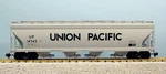 Usa Trains R14104 Union Pacific 4-BAY Center Flow Covered Hopper, Gray. Fixed Price $204.95.