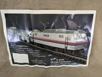 Williams Trains 'o' Gauge GE-E60 Locomotive Amtrak Promotional Poster. Fixed Price $6.49.