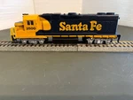 Tested: Ho Scale Life-like Santa GP38 #3500 Diesel Locomotive (26 -724). Fixed Price $19.95.