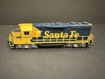 Atlas Scale Emd GP-35 Santa Fe #3307 Locomotive Blue/yellow Warbonnet. Fixed Price $89.00.