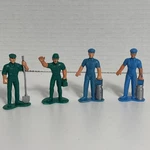 Vintage Lot Of 4 Lgb G-gauge Worker Figures Plastic Model Railroad. Fixed Price $18.95.