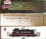 Ho Atlas 8780 Southern Pacific "black Widow" Alco RS-11 Locomotive 5726, New C10. Fixed Price $97.75.
