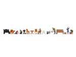 Noch Ho Scale Themed Figures Set "in Garden" (6 W/acc). Fixed Price $26.66.