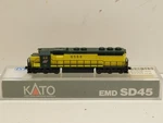 Kato Scale 176-3107 Chicago & Northwestern SD45 Diesel Engine #6568. Fixed Price $75.00.