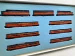 Con-cor Scale Gm&o Alton Route Rebel Set 3 Locos 6 Passenger Cars. Fixed Price $399.99.