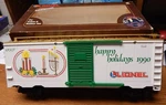 Lionel 8-87007 1990 Season's Greetings Box Car Scale Used Lqqk. Fixed Price $35.00.