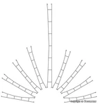 Viessmann 4142 Ho Scale Long Catenary Pack Mm. 190 - 5 Pieces. Fixed Price $17.85.