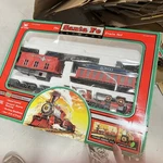 New Bright Industrial Toys Santa Fe Express Train Set W/ Sound & Lights 1999 Box. Fixed Price $70.00.
