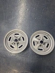 Pair Of Vintage Steel Wheels 15X6JJ Made Usa Classic Car Rims Set 2. Fixed Price $90.00.